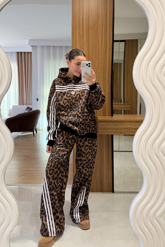 Adidas leopard tracksuit’s